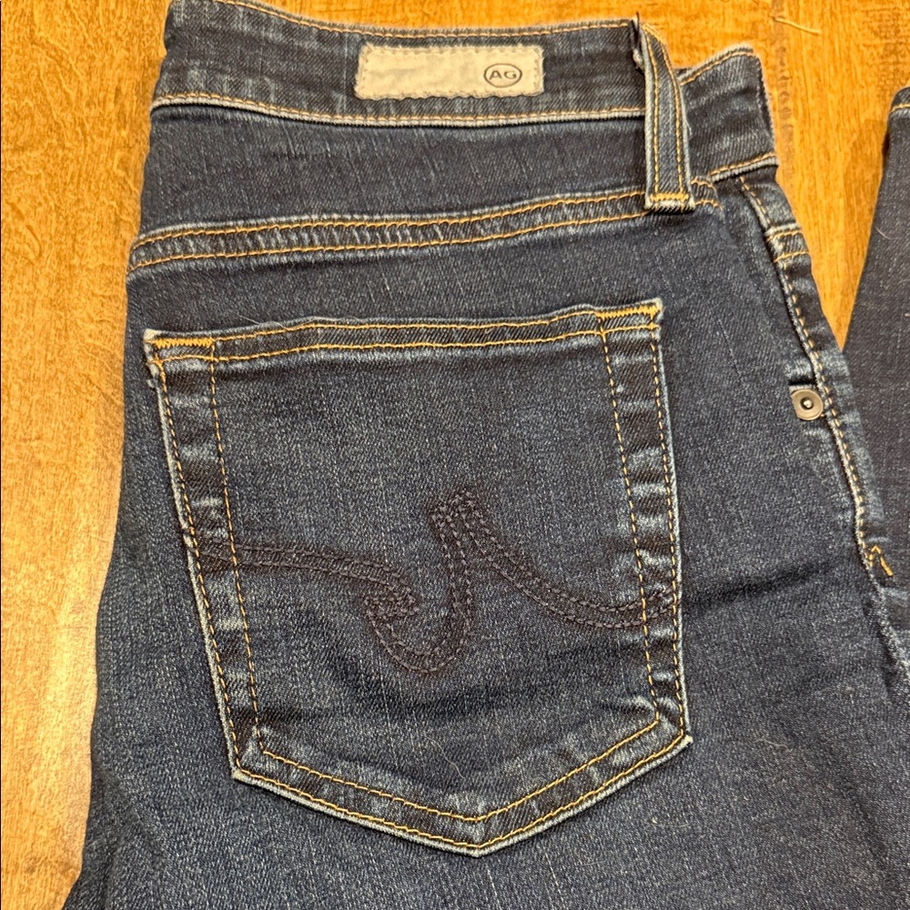AG Adriano Goldschmied Dark Blue Skinny Jeans - Picture 3 of 8